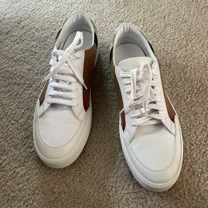White burberry sneakers